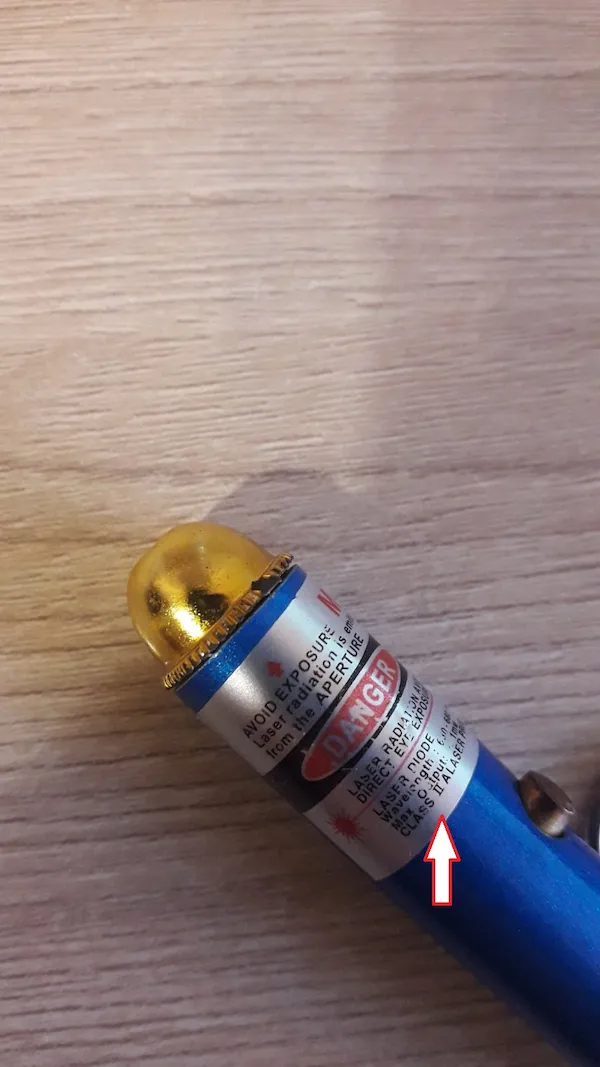 Laser pointer class photo