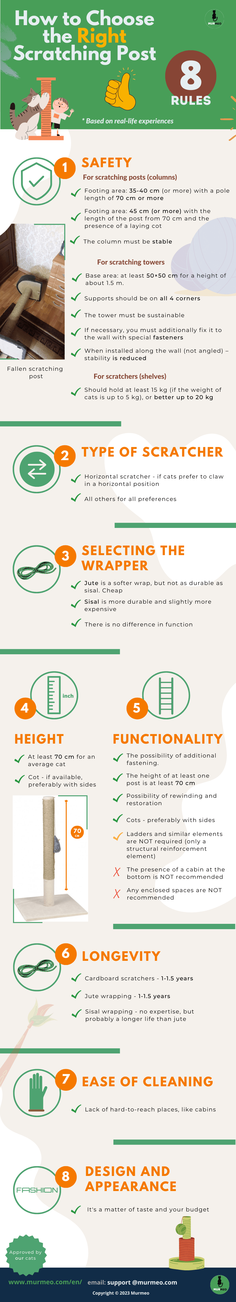 How to choose the right scratching post for a cat